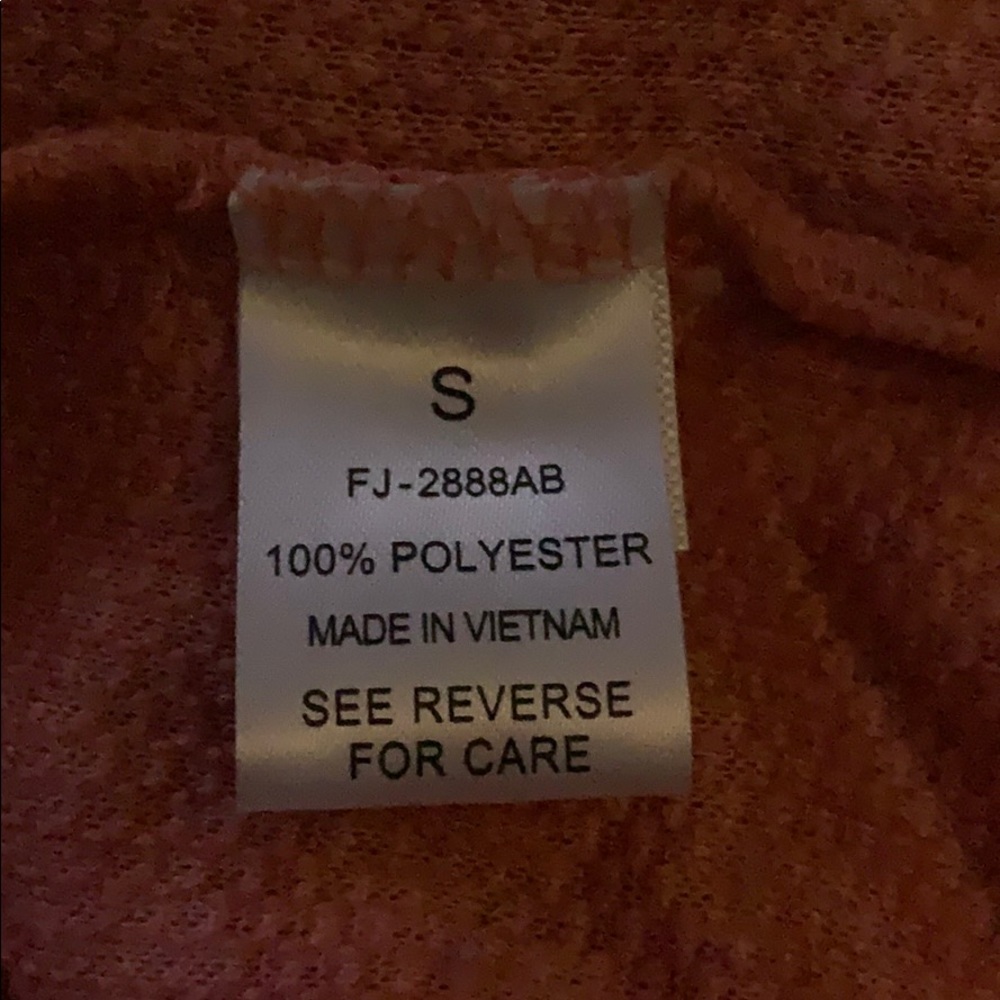 Pink soft teddy quarter zip woth pockets - Picture 3 of 3